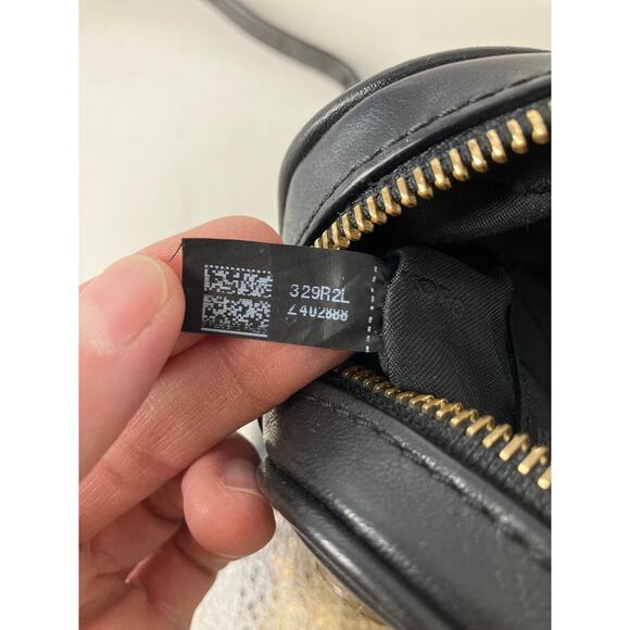 MICHAEL KORS SMALL BLACK, GOLD LEATHER CROSSBODY BAG (ASIS) - Picture 13 of 16